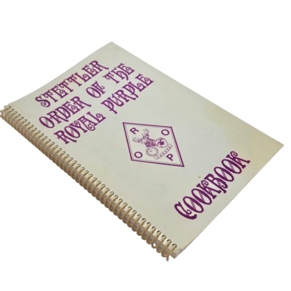 Vintage 1980s Cookbook Order of the Royal Purple Stettler Alberta Canada Lodge - Picture 11 of 15